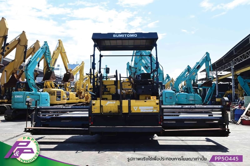 ขายรถปูยาง SUMITOMO HA60W-8 ปูกว้าง 6.0 เมตร ล้อยาง มี Tamper และ Vibrator มือสองสภาพดี นำเข้าจากญี่ปุ่น โดย P&P Pro ขายรถปูยาง SUMITOMO HA60W-8 ปูกว้าง 6.0 เมตร ล้อยาง มี Tamper และ Vibrator มือสองสภาพดี นำเข้าจากญี่ปุ่น โดย P&P Pro