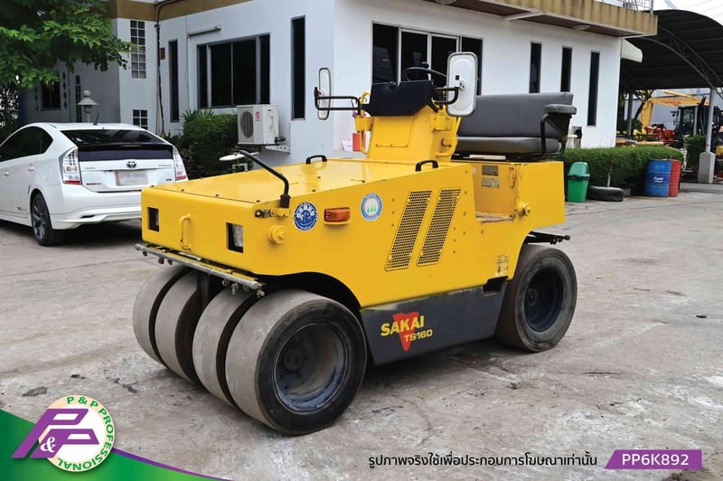 ขาย รถบดล้อยาง 7 ล้อ SAKAI TS160 มือสองสภาพดี นำเข้าจากญี่ปุ่น โดย P&P Pro