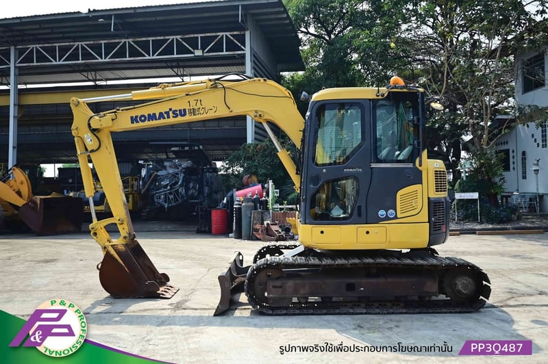 ขายแมคโคร KOMATSU PC78US-8 มีอาร์มเครน มีใบมีดดัน มือสองสภาพดี นำเข้าจากญี่ปุ่น โดย P&P Pro