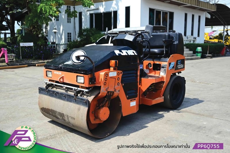ขายรถบดหน้าเหล็ก-หลังยาง HITACHI CC135C-3A เทียบเท่า SAKAI TW352-1 เอวอ่อน ชั่วโมงน้อย มือสองสภาพดี นำเข้าจากญี่ปุ่น โดย P&P Pro