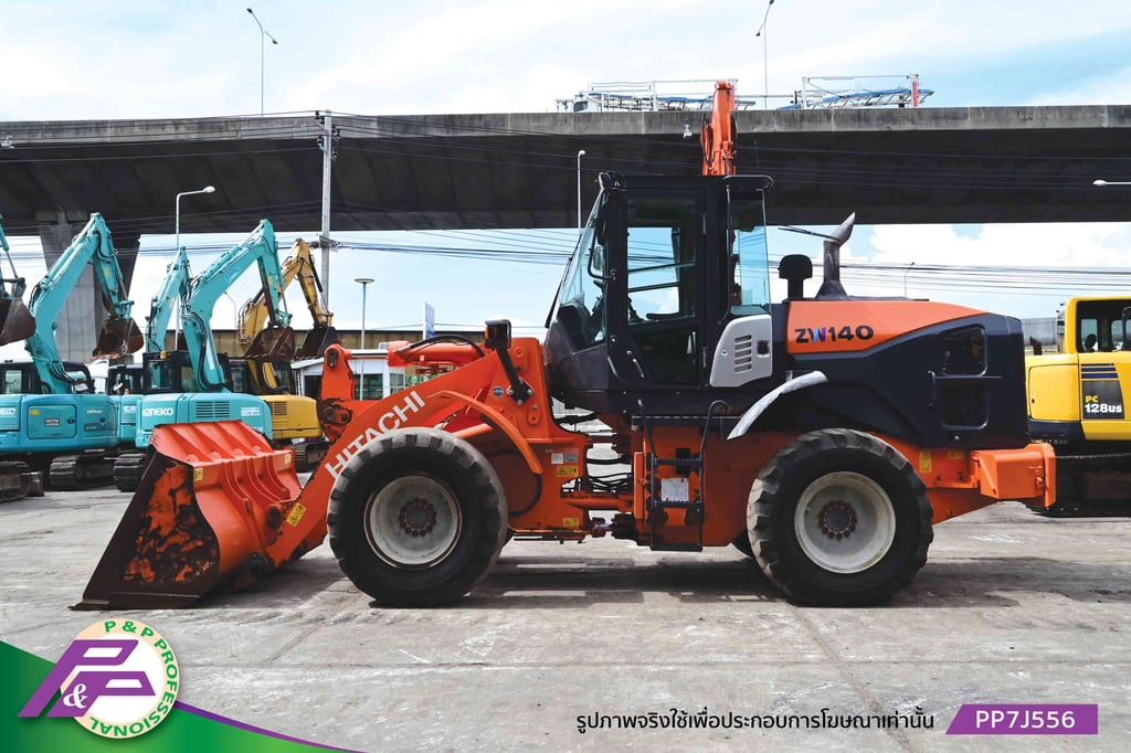 รถตัก HITACHI ZW140-5B รุ่นใหม่ เทียบเท่า 924K และ WA200-7 ห้องเก๋ง มือสองสภาพดี นำเข้าจากญี่ปุ่น โดย P&P Pro