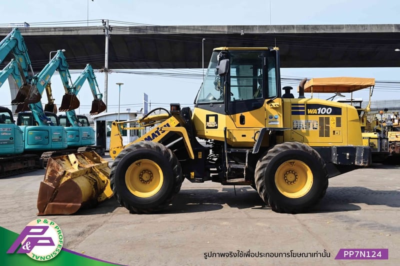ขายรถตัก KOMATSU WA100-7 รุ่นใหม่ เทียบเท่า 910K ห้องเก๋ง มีฟังก์ชันลดความสั่นสะเทือนขณะขับขี่ Ride control มือสองสภาพดี นำเข้าจากญี่ปุ่น โดย P&P Pro