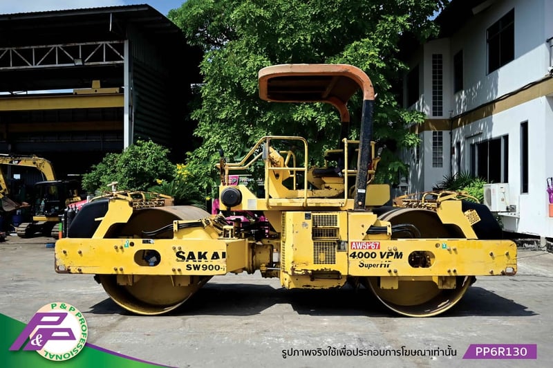 ขายรถบดหน้าเหล็ก-หลังเหล็ก ขนาด 13 ตัน SAKAI SW900 มือสองสภาพดี นำเข้า โดย P&P Pro ขายรถบดหน้าเหล็ก-หลังเหล็ก ขนาด 13 ตัน SAKAI SW900 มือสองสภาพดี นำเข้า โดย P&P Pro