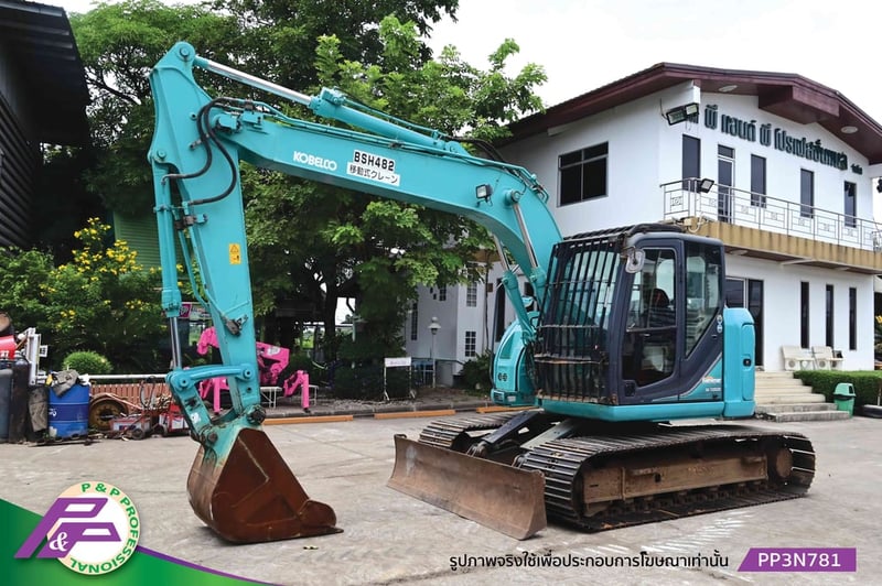 ขายแมคโคร KOBELCO SK135SR-3 YY07 แทรคใหญ่ มีไลน์หัวเจาะ มีใบมีดดัน มีกล้องมองหลัง มีอาร์มเครน ชั่วโมงน้อย มือสองสภาพดี นำเข้าจากญี่ปุ่น โดย P&P Pro