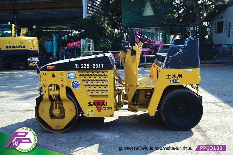 ขายรถบดหน้าเหล็ก-หลังยาง SAKAI TW350-1 เอวอ่อน ชั่วโมงน้อยมือสองสภาพดี นำเข้าจากญี่ปุ่น โดย P&P Pro