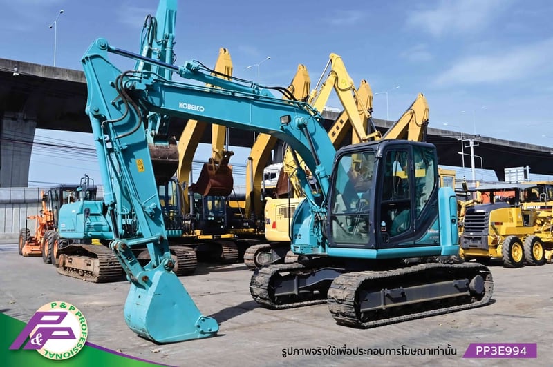 ขายแบคโฮ KOBELCO SK125SR-3 (YV07) รุ่นใหม่, มีไลน์หัวเจาะ, มีกล้องมองหลัง, ชั่วโมงน้อย มือสองสภาพดี นำเข้าจากญี่ปุ่น โดย P&P Pro