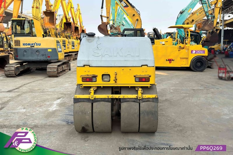 ขายรถบดหน้าเหล็ก-หลังยาง SAKAI TW500W เอวอ่อน มือสองสภาพดี นำเข้าจากญี่ปุ่น โดย P&P Pro