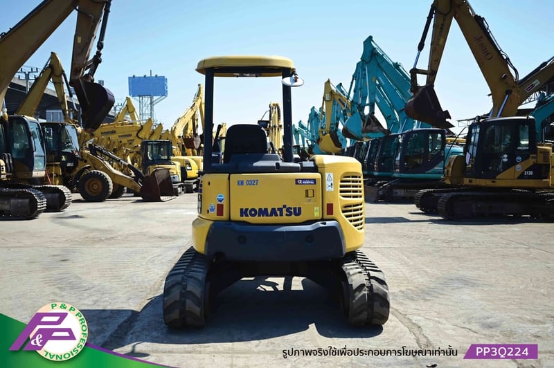 ขายรถขุดเล็ก KOMATSU PC40MR-3 แทรคยาง มีใบมีดดัน มือสองสภาพดี นำเข้าจากญี่ปุ่น โดย P&P Pro