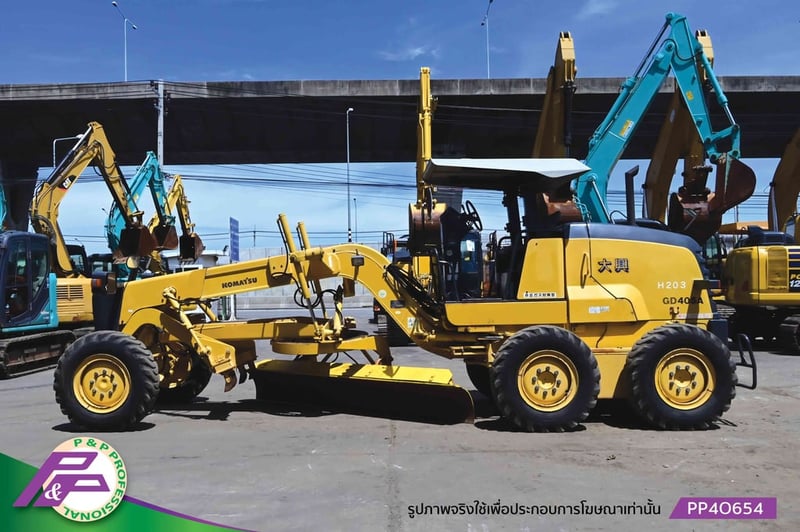 ขายรถเกรดเทียบเท่า 120H KOMATSU GD405A-3 มี Scarifier ใบมีด 3.1 เมตร มือสองสภาพดี นำเข้าจากญี่ปุ่น โดย P&P Pro