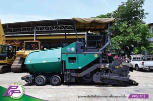 ขายรถปูยาง VOGELE SUPER1603-1 ล้อยาง, Screed AB500TV, ปูกว้าง 5.0 เมตร พร้อมตัวต่อขยายถึง 7.0 เมตร, มี Tamper และ Vibrator มือสองสภาพดี นำเข้าจากญี่ปุ่น โดย P&P Pro