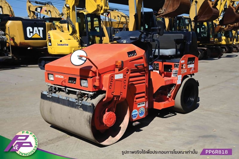 ขายรถบดหน้าเหล็ก-หลังยาง HITACHI ZC35C เทียบเท่า SAKAI TW352-1 เอวอ่อน ชั่วโมงน้อย มือสองสภาพดี นำเข้าจากญี่ปุ่น โดย P&P Pro