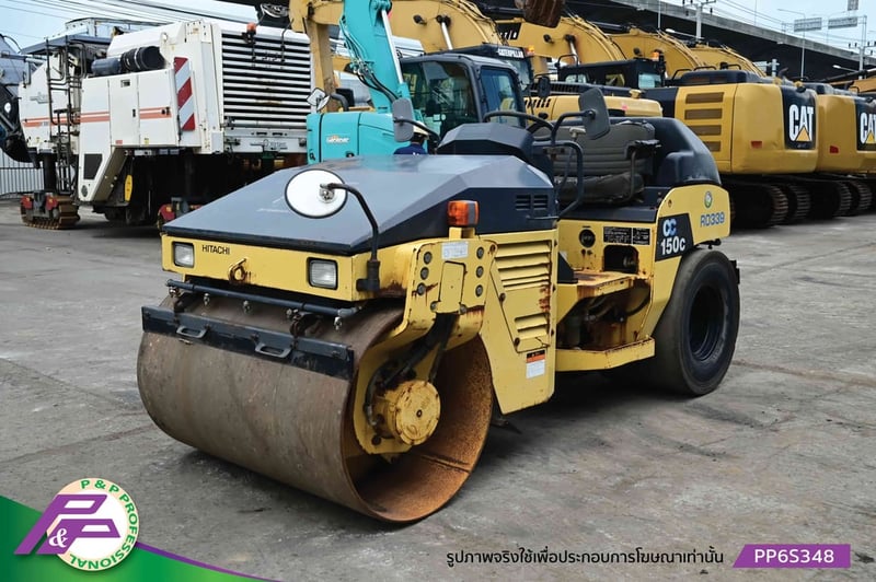 ขายรถบดหน้าเหล็ก-หลังยาง HITACHI CC135C-3A เทียบเท่า SAKAI TW502-1 เอวอ่อน มือสองสภาพดี นำเข้าจากญี่ปุ่น โดย P&P Pro