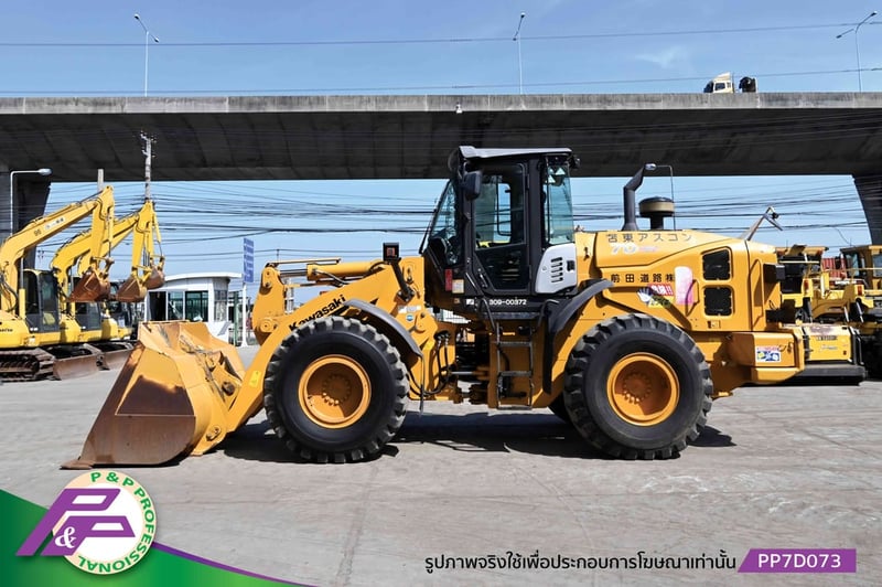 ขายรถตักล้อยาง KAWASAKI 70Z7 รุ่นใหม่, เทียบเท่า WA320-7 และ 938K มือสองสภาพดี นำเข้าจากญี่ปุ่น โดย P&P Pro
