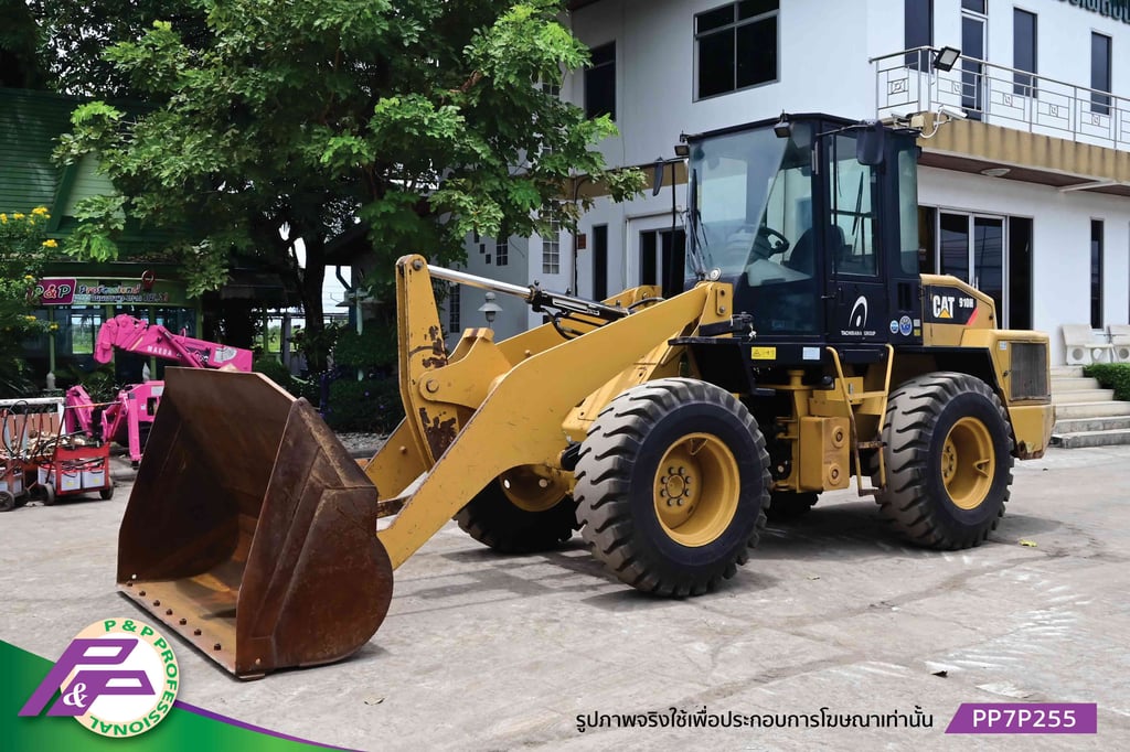 ขายรถตักล้อยาง แขนยาวพิเศษ ยกสูง 4 เมตร CAT 910H เทียบเท่า WA100-6 ห้องเก๋ง มือสองสภาพดี นำเข้าจากญี่ปุ่น โดย P&P Pro
