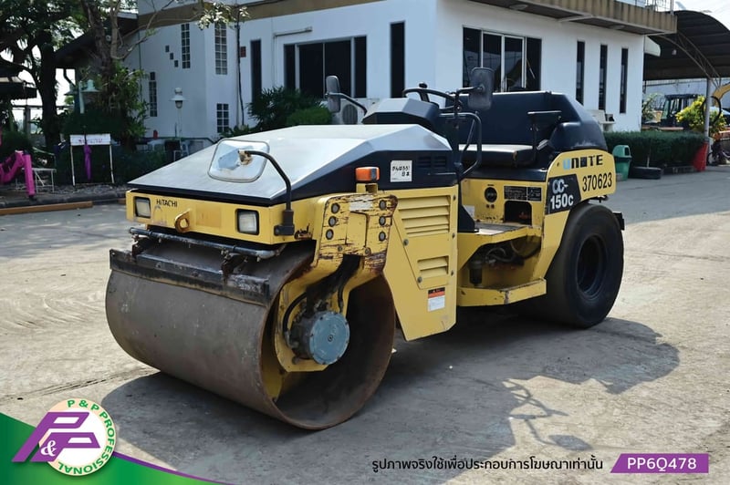 ขายรถบดหน้าเหล็ก-หลังยาง HITACHI CC150C-3A เทียบเท่า SAKAI TW502-1 เอวอ่อน ชั่วโมงน้อย มือสองสภาพดี นำเข้าจากญี่ปุ่น โดย P&P Pro