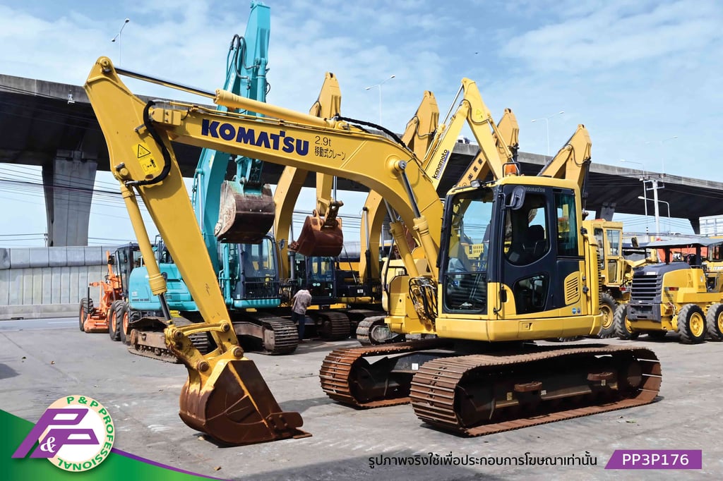 ขายแมคโคร KOMATSU PC128US-10 แทรคใหญ่ มีอาร์มเครน มีกล้องมองหลัง ชั่วโมงน้อย มือสองสภาพดี นำเข้าจากญี่ปุ่น โดย P&P Pro