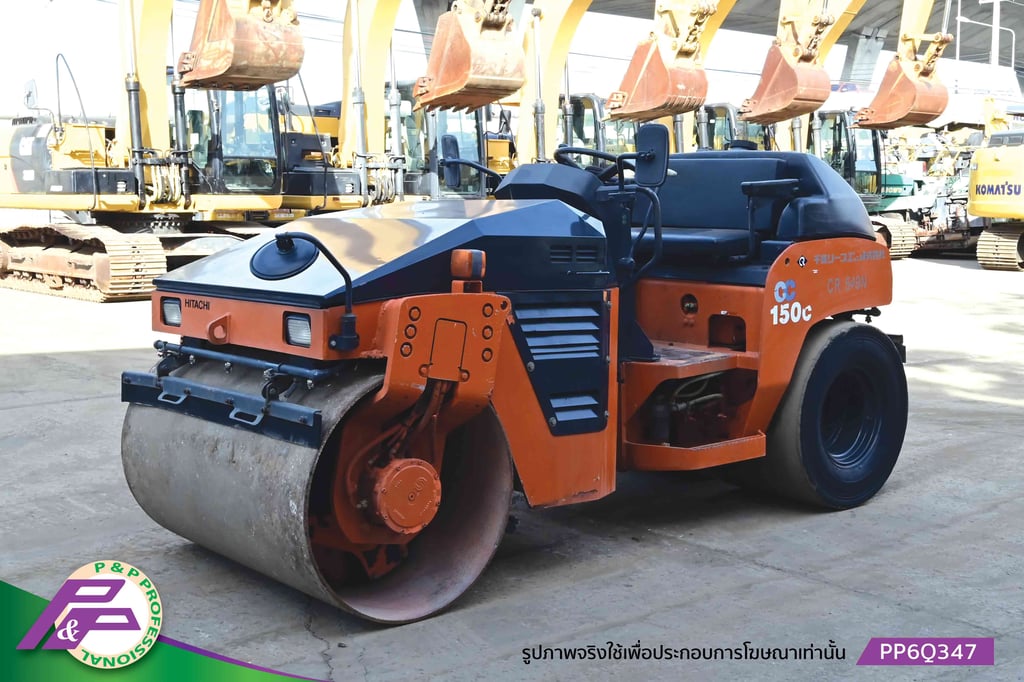 ขายรถบดหน้าเหล็ก-หลังยาง HITACHI CC150C-3A เทียบเท่า SAKAI TW502 เอวอ่อน ชั่วโมงน้อย มือสองสภาพดี นำเข้าจากญี่ปุ่น โดย P&P Pro