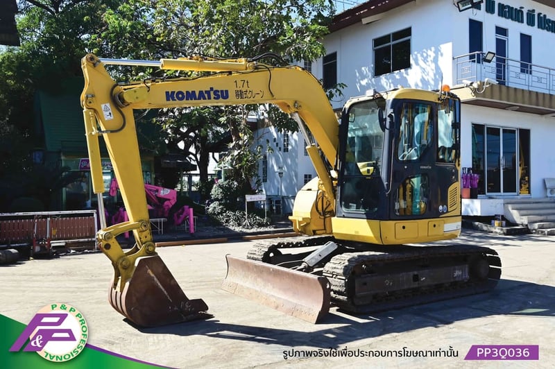 ขายแมคโครย่อม KOMATSU PC78US-8 มีอาร์มเครน มีใบมีดดัน มือสองสภาพดี นำเข้าจากญี่ปุ่น โดย P&P Pro