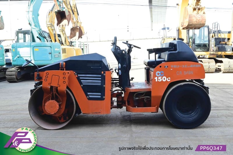 ขายรถบดหน้าเหล็ก-หลังยาง HITACHI CC150C-3A เทียบเท่า SAKAI TW502 เอวอ่อน ชั่วโมงน้อย มือสองสภาพดี นำเข้าจากญี่ปุ่น โดย P&P Pro