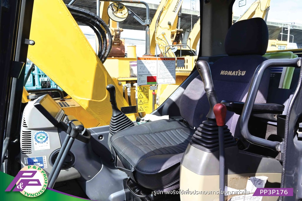 ขายแมคโคร KOMATSU PC128US-10 แทรคใหญ่ มีอาร์มเครน มีกล้องมองหลัง ชั่วโมงน้อย มือสองสภาพดี นำเข้าจากญี่ปุ่น โดย P&P Pro