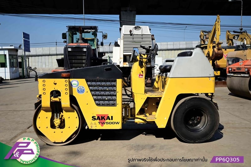 ขายรถบดหน้าเหล็ก-หลังยาง SAKAI TW500W เอวอ่อน ชั่วโมงน้อย มือสองสภาพดี นำเข้าจากญี่ปุ่น โดย P&P Pro
