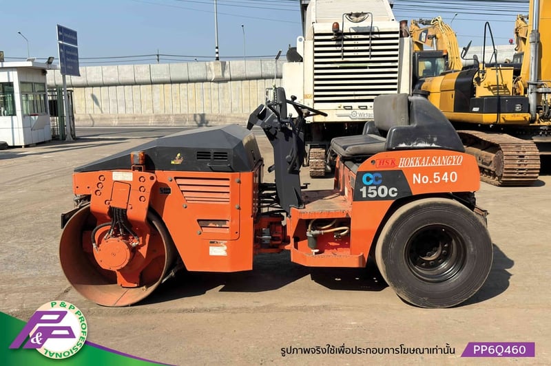 ขายรถบดหน้าเหล็ก-หลังยาง HITACHI CC150C-3A เทียบเท่า SAKAI TW502-1 เอวอ่อน ชั่วโมงน้อย มือสองสภาพดี นำเข้าจากญี่ปุ่น โดย P&P Pro