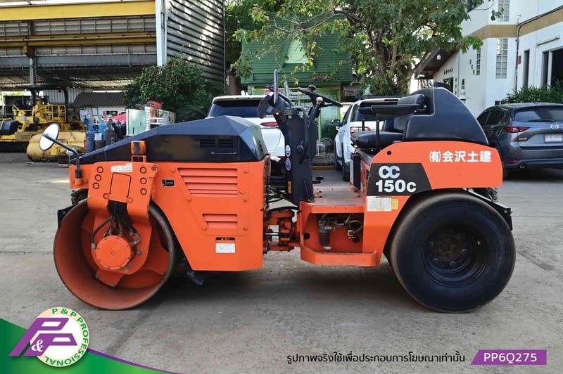 ขายรถบดหน้าเหล็ก-หลังยาง เทียบเท่า SAKAI TW502 HITACHI CC150C-3A เอวอ่อน ชั่วโมงน้อย มือสองสภาพดี นำเข้าจากญี่ปุ่น โดย P&P Pro
