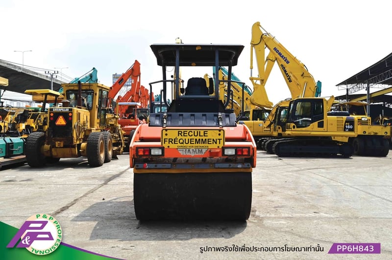 ขาย HAMM HD110 รถบดหน้าเหล็ก-หลังเหล็ก ขนาด 8-10 ตัน ความกว้าง Drum 1.68 เมตร มี Side Cutter ชั่วโมงน้อย มือสองสภาพดีนำเข้าจากญี่ปุ่น โดย P&P Pro