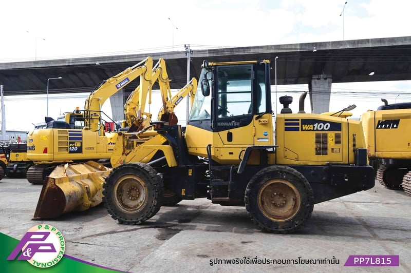 ขายรถตัก KOMATSU WA100-7 รุ่นใหม่ เทียบเท่า 910K ห้องเก๋ง ยางตัน มีฟังก์ชันลดความสั่นสะเทือนขณะขับขี่ Ride control  มือสองสภาพดี นำเข้าจากญี่ปุ่น โดย P&P Pro
