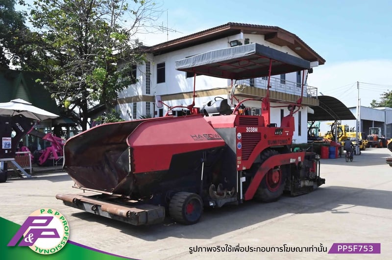 ขายรถปูยาง SUMITOMO HA60W-7 ปูกว้าง 6.0 เมตร, ล้อยาง, มี Tamper และ Vibrator มือสองสภาพดี นำเข้าจากญี่ปุ่นโดย P&P Pro