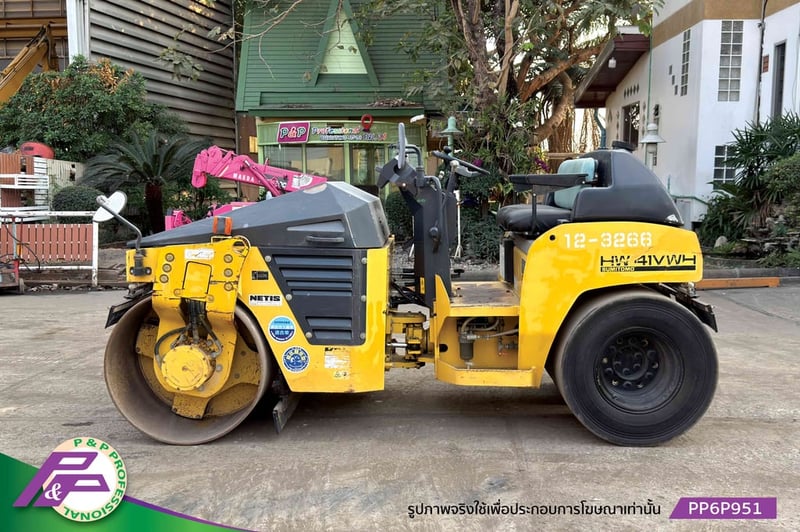 ขายรถบดหน้าเหล็ก-หลังยาง SUMITOMO HW41VWH-3 เทียบเท่า TW502-1 เอวอ่อน ชั่วโมงน้อย มือสองสภาพดี นำเข้าจากญี่ปุ่น โดย P&P Pro