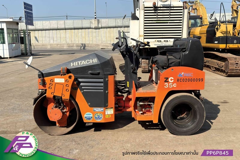 ขายรถบดหน้าเหล็ก-หลังยาง HITACHI ZC35C-3 เทียบเท่า TW352-1 เอวอ่อน ชั่วโมงน้อยมือสองสภาพดี นำเข้าจากญี่ปุ่น โดย P&P Pro