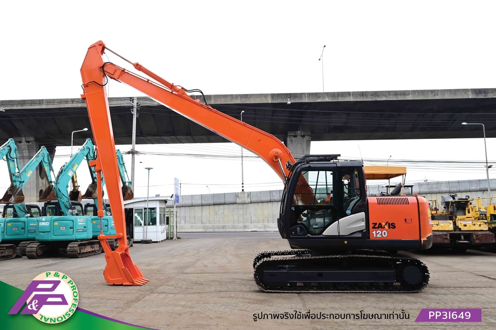 ขายรถขุดบูยาว 12 เมตร HITACHI ZX120-5B รุ่นใหม่ ชั่วโมงน้อย มือสองสภาพดี นำเข้าจากญี่ปุ่น โดย P&P Pro