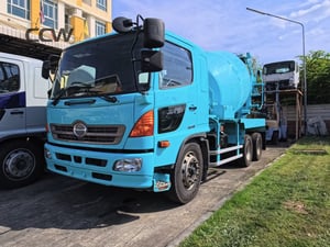 รถโม่ปูน 10 ล้อแท่นเตี้ย 5 คิว HINO MEGA EURO-5 เครื่อง JO8E:280 แรงม้า