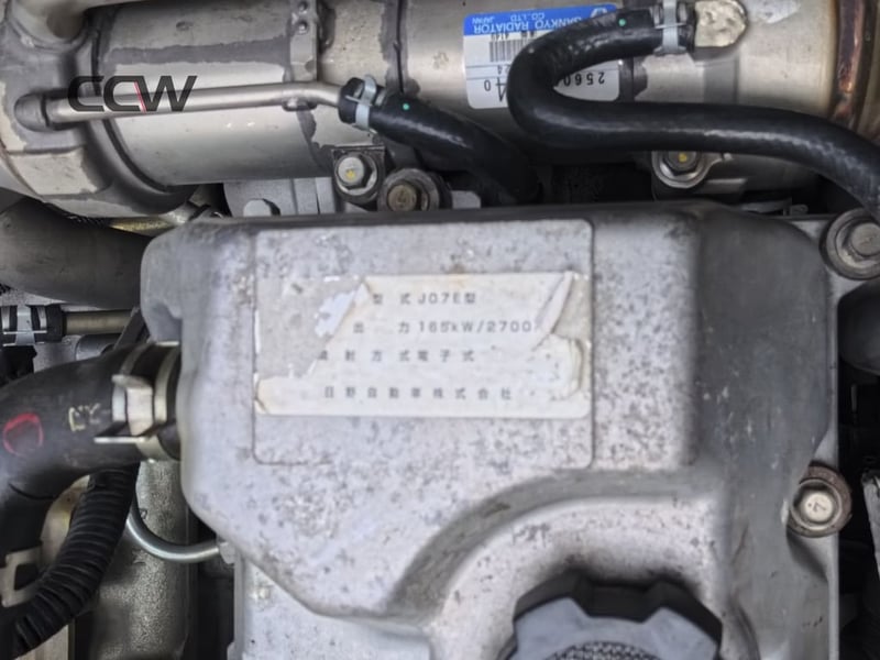 รถโม่ 6 ล้อ 3.5 คิว แท้ญี่ปุ่น🔥HINO MEGA เครื่อง JO7E ปั่นปูน: 225 แรงม้า🔥