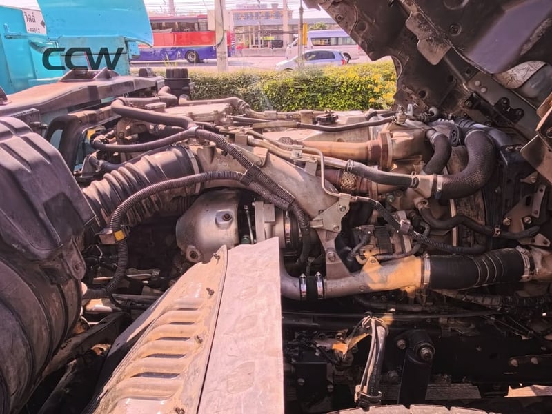 รถโม่ปูน 10 ล้อแท่นเตี้ย 5 คิว HINO MEGA EURO-5 เครื่อง JO8E:280 แรงม้า