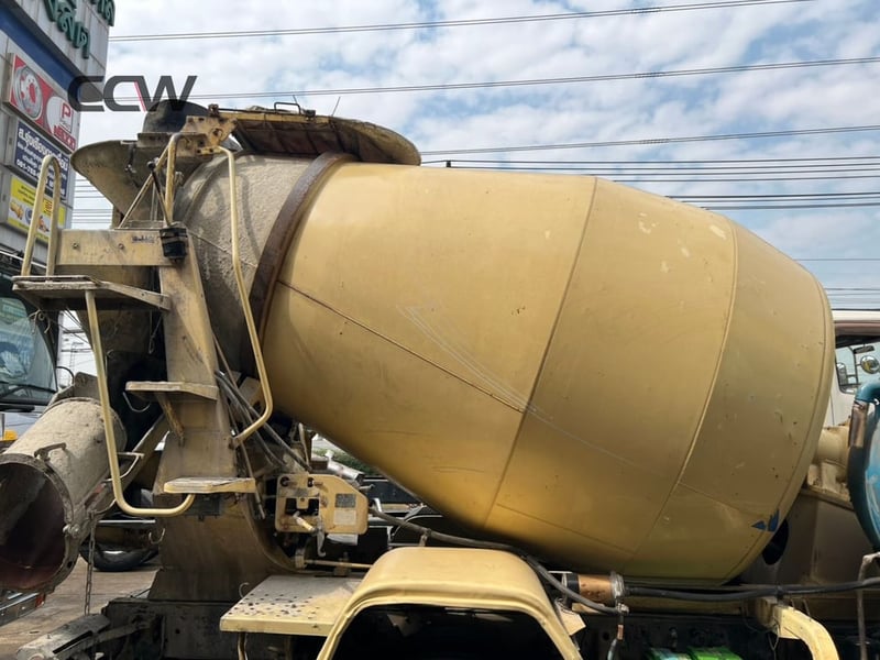 รถโม่ 6 ล้อ 3.5 คิว แท้ญี่ปุ่น🔥HINO MEGA เครื่อง JO7E ปั่นปูน: 225 แรงม้า🔥