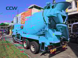 รถโม่ปูน 10 ล้อแท่นเตี้ย 5 คิว HINO MEGA EURO-5 เครื่อง JO8E:280 แรงม้า