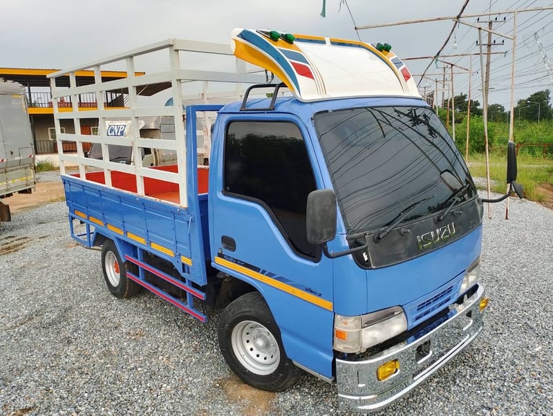 ISUZU NKR 100แรงม้า รถบรรทุก 4ล้อ กระบะคอกสูง ปี2003