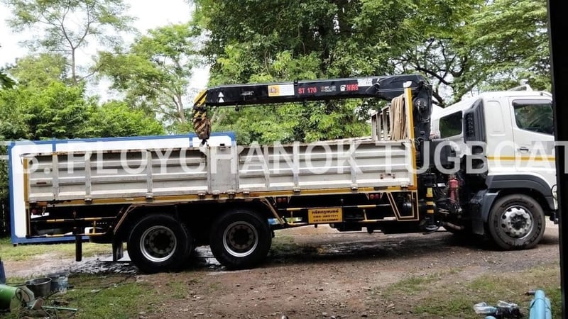 HINO FL 253แรงม้า รถบรรทุก 10ล้อ กระบะเหล็กติดเครน ปี2019 HINO FL 253แรงม้า รถบรรทุก 10ล้อ กระบะเหล็กติดเครน ปี2019