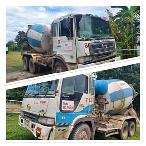 #ขายแพ็คคู่ราคาถูก รถโม่ปูน HINO PROFAI 2 คัน 