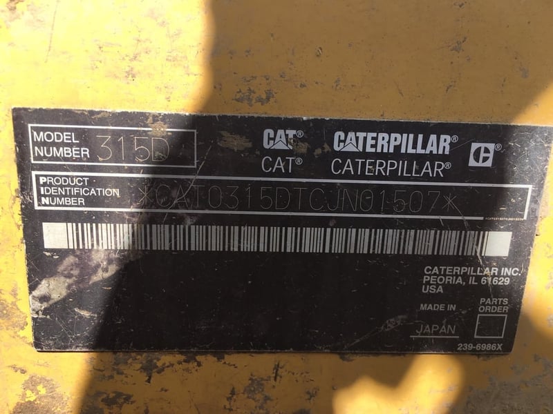 ขาย 350,000 CAT 315 D ไฟฟ้าครบ เครื่องดี ปั้มแรง เอวแน่น ช่วงล่างสวย 