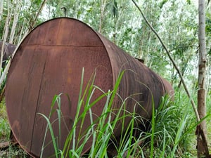 ขายเหมาถังใส่น้ำยาง  2 ถัง 65,000 บาท ถัง 20,000 ลิตร ราคานี้ได้ 2 ถังๆสวย 