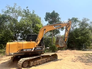 ขาย 785,000 SANY SY 135 C ทำงานน้อย 4,880 ชั่วโมงปี 64 PM ยังเหลือ เครื่องปั๊มแห้ง รถสวยพร้อมใช้งาน เอกสารแจ้งจำหน่าย  