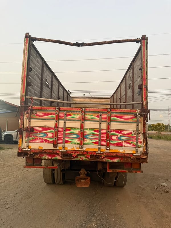 #ขายด่วน  700,000 รถ 12 ล้อ ดั้มคอกเกตร ISUZU DECA 320 ดั้มคอกเกษตร 12 ล้อ 2 เพลา หัวบาง ยางดี ครีชซีสวย มีระบบลากลูก 