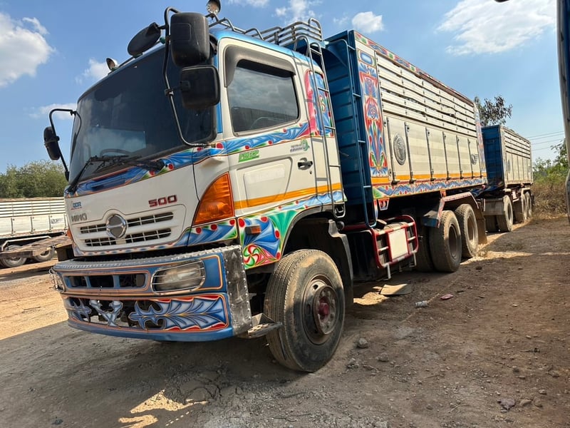 #ขายด่วน 1,250,000 รถดั้มพ่วงแม่ลูก HINO 380 ปี 58 หัวบาง ยางดี ครัชซีสวย วิ่ง 5xx,xxx กม.ลูกพ่วงดั้ม 3 เพลา ปี 58 ดั้มดี ครัชซีสวย ยางดี รถพร้อมใช้งาน ภาษี ม.79 