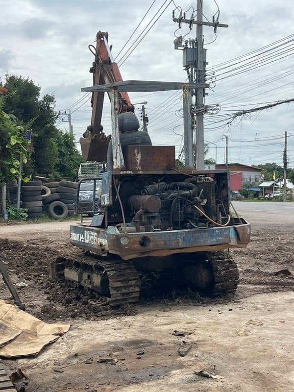 #ขายแพ็คคู่ราคาถูก  85,000 แบคโฮพร้อมเทนเลอร์ลาก KUBOTA KH026 เครื่องดี ปั้มดี หางลาก 2 เพลา เหล็กครัชซีสวย 