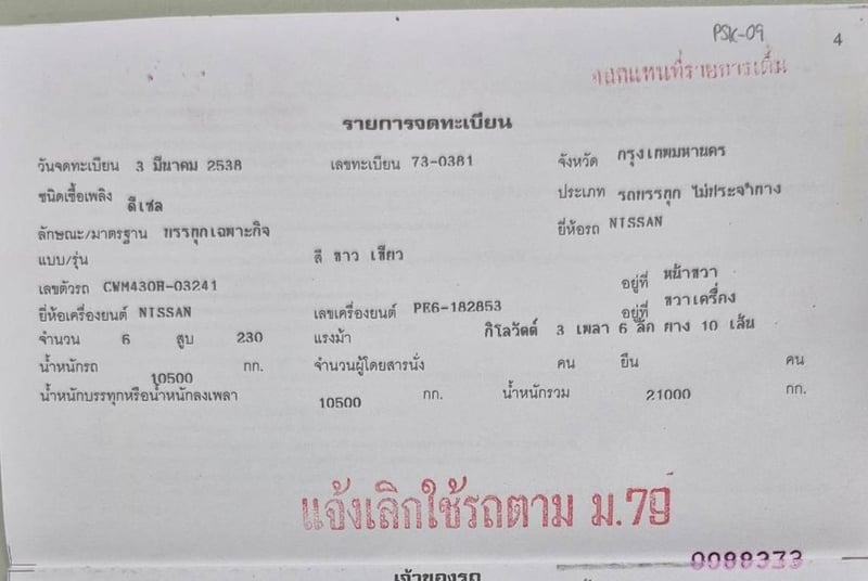 ขาย 295,000 รถ 10 ล้อ โม่ปูน 6 คิว NISSAN CWM 430 H 230 แรง รถพร้อมใช้งาน เล่มทะเบียนพร้อมโอน 