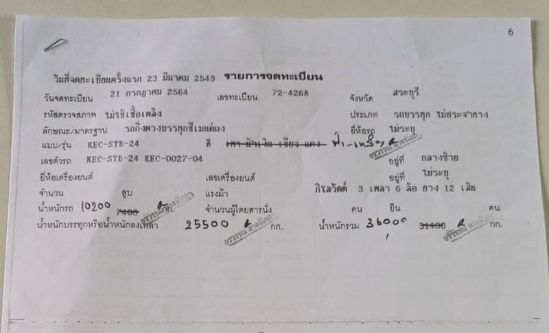 ขายเหมา 999,999 หางกล้วยหอม 3 หาง 3 เพลา สวยพร้อมใช้เล่มทะเบียนพร้อมโอน