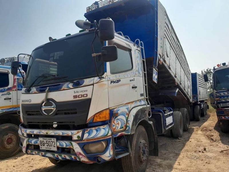 ขาย 1,450,000 รถดั้มพ่วงแม่ลูก HINO 380 VICTOR ปี 59  หัวบาง ยางดี ครัชซีสวย วิ่ง 5xx,xxx กม.ลูกพ่วงดั้ม 3 เพลา ปี 59 ดั้มดี ครัชซีสวย ยางดี รถพร้อมใช้งาน ภาษี ม.79 